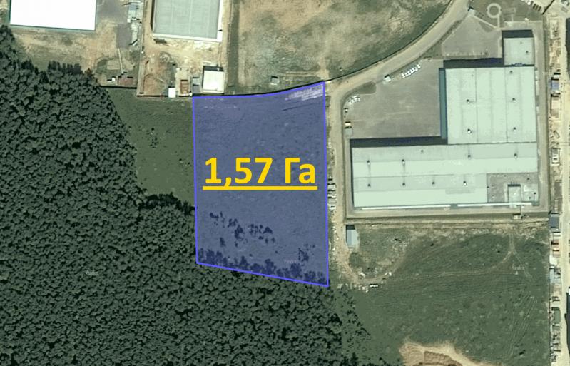 Продажа земельного участка 1.57 Га, Киевское шоссе, 5 км от МКАД
