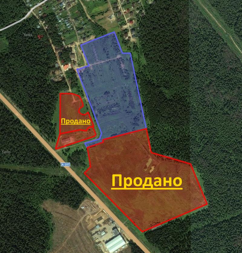 Продажа земельных участков от 2 Га, Киевское шоссе, 33 км от МКАД